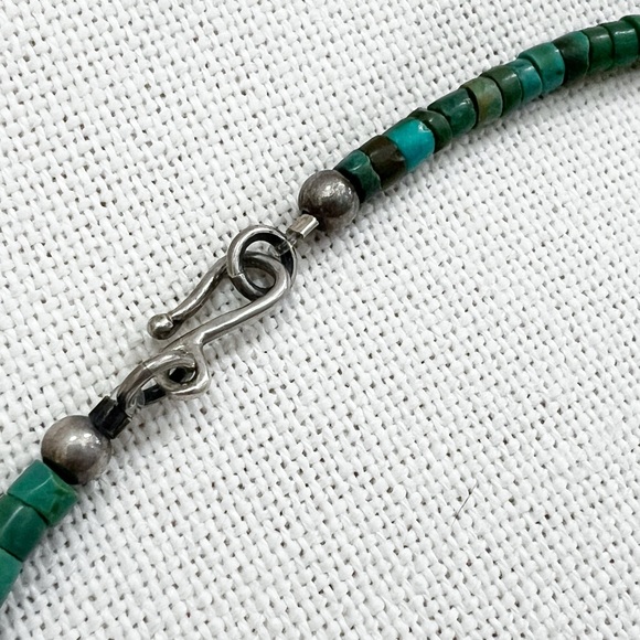 1970s TURQUOISE Heishi Vintage Southwestern Necklace 18” NOS Never Used! - Picture 4 of 5